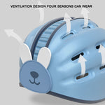 Morbido cappello di sicurezza per casco da bambino Cappello protettivo anti-collisione per bambini che camminano, Blue Rabbit, Pink Rabbit, Lion Orange, Lion Brown