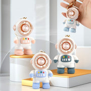 6092 Ventilatore per astronauta dei cartoni animati con cordino Mini ventola di ricarica USB portatile, 6092 Dark Gray, 6092 Light Blue, 6092 Purple, 6092 Pink