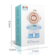 6092 Ventilatore per astronauta dei cartoni animati con cordino Mini ventola di ricarica USB portatile, 6092 Dark Gray, 6092 Light Blue, 6092 Purple, 6092 Pink
