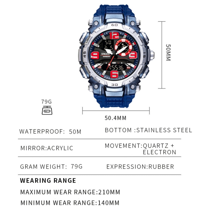 SMAEL 1921 Orologio elettronico da uomo impermeabile per sport all'aria aperta