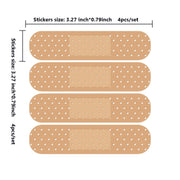 5 set di adesivi in PVC per cerotto per riparazione di graffi per auto per laptop, Band-Aid Sticker