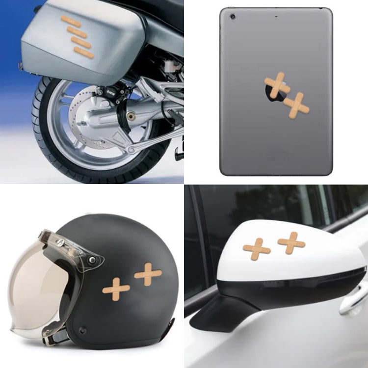 5 set di adesivi in PVC per cerotto per riparazione di graffi per auto per laptop, Band-Aid Sticker