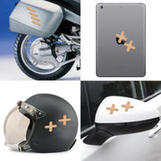 5 set di adesivi in PVC per cerotto per riparazione di graffi per auto per laptop, Band-Aid Sticker