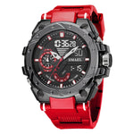 SMAEL 8060 Orologio da uomo sportivo in lega impermeabile con display luminoso Orologio a specchio HD