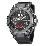 SMAEL 8060 Orologio da uomo sportivo in lega impermeabile con display luminoso Orologio a specchio HD
