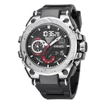 SMAEL 8060 Orologio da uomo sportivo in lega impermeabile con display luminoso Orologio a specchio HD
