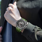 SMAEL 8060 Orologio da uomo sportivo in lega impermeabile con display luminoso Orologio a specchio HD