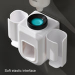 Porta spazzolino elettrico Spremi dentifricio automatico Porta dentifricio montato a parete per bagno