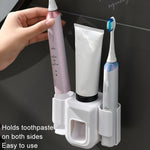Porta spazzolino elettrico Spremi dentifricio automatico Porta dentifricio montato a parete per bagno