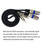 Cavo audio bilanciato 2RCA maschio 2XLR maschio 0,5-20m