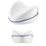 Cuscino per gambe in cotone con memoria del corpo Dormire Sciatica ortopedica Articolazione dell'anca posteriore per alleviare il dolore, Heart White Inner, Heart Blue Inner