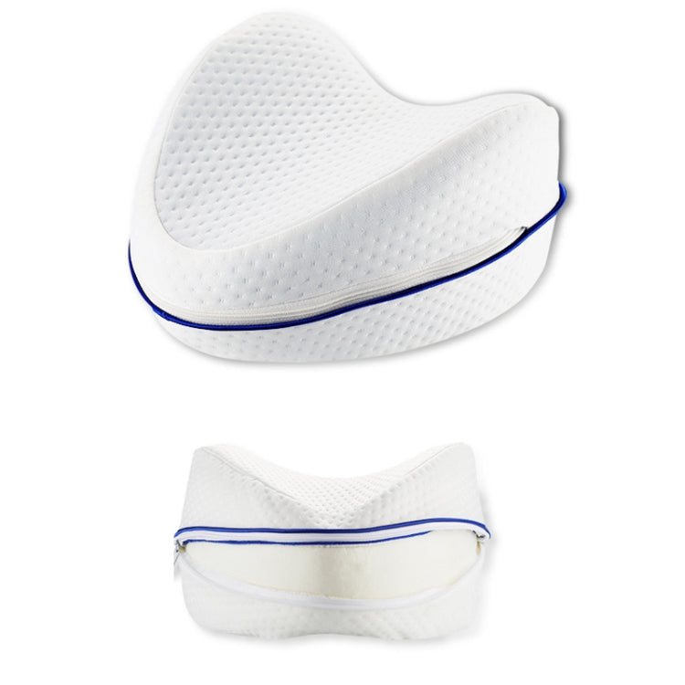 Cuscino per gambe in cotone con memoria del corpo Dormire Sciatica ortopedica Articolazione dell'anca posteriore per alleviare il dolore, Heart White Inner, Heart Blue Inner