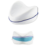 Cuscino per gambe in cotone con memoria del corpo Dormire Sciatica ortopedica Articolazione dell'anca posteriore per alleviare il dolore, Heart White Inner, Heart Blue Inner