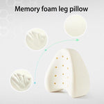 Cuscino per gambe in cotone con memoria del corpo Dormire Sciatica ortopedica Articolazione dell'anca posteriore per alleviare il dolore, Heart White Inner, Heart Blue Inner