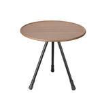 Tavolo da campeggio sollevabile portatile pieghevole in lega di alluminio per esterni, Black, Wood Color