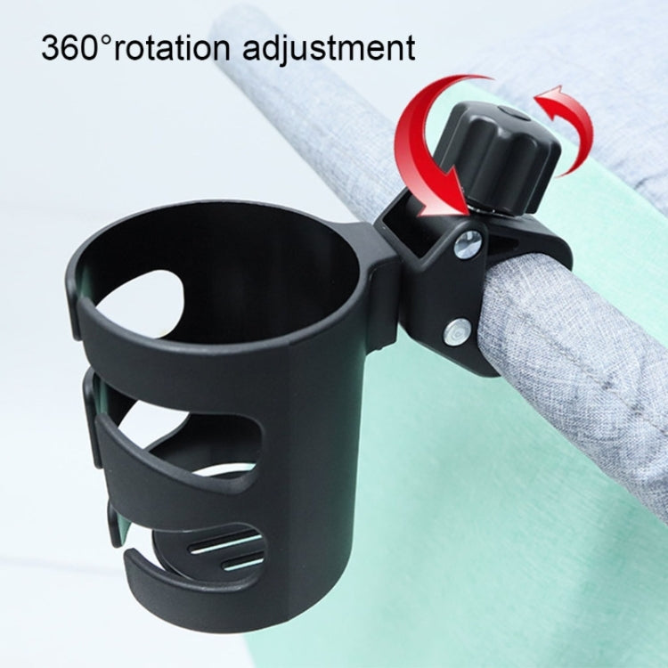 Portabicchieri per passeggino Portabottiglie universale girevole a 360°, Cup Holder Black