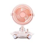 Ventilatore USB da tavolo con luce notturna per animali domestici