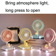 Ventilatore per animali domestici carino Ventilatore per luce notturna da tavolo USB
