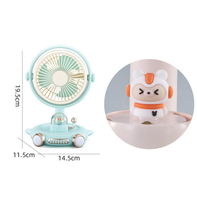 Ventilatore USB da tavolo con luce notturna per animali domestici