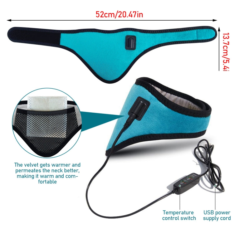 Strumento per alleviare il dolore al collo dell'assenzio del grafene della protezione del collo del riscaldamento elettrico USB