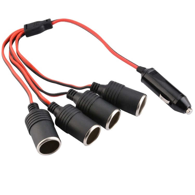 Caricabatteria da auto per accendisigari automatico ad alta potenza 4 in 1, 4 Holes Cigarette Lighter