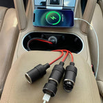 Caricabatteria da auto per accendisigari automatico ad alta potenza 4 in 1, 4 Holes Cigarette Lighter