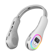 S57 Outdoor Sports RGB Ventilatore da appendere al collo Mini ventilatore portatile USB senza lama pieghevole, S57 Clove purple, S57 Element White, S57 Mint Green