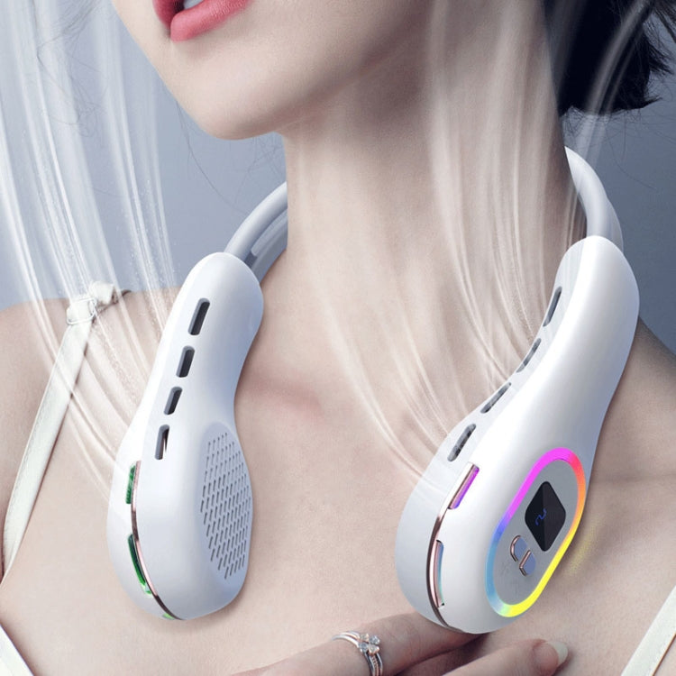 Ventilatore portatile da collo USB S57 con luce RGB