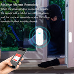 Tuya WiFi Sensore magnetico porta Collegamento intelligente remoto Porte Windows Switch Anti-allarme APP Promemoria allarme, Tuya Door Magnetic Sensor