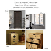 Tuya WiFi Sensore magnetico porta Collegamento intelligente remoto Porte Windows Switch Anti-allarme APP Promemoria allarme, Tuya Door Magnetic Sensor