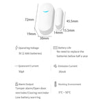 Tuya WiFi Sensore magnetico porta Collegamento intelligente remoto Porte Windows Switch Anti-allarme APP Promemoria allarme, Tuya Door Magnetic Sensor