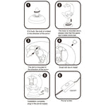 GOELONG Cartoon Moon Lampada da tavolo Camera dei bambini Luce notturna per animali, Spina:, US Plug, EU Plug