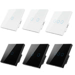 Interruttore touch ZigBee Tuya 1-3 Gang bianco o nero