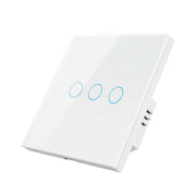 Tuya ZigBee Zero Firewire Touch Wall Telecomando Interruttore Controllo della luce Interruttore vocale Spina europea, Stile:, 1 Gang (White), 2 Gang (White), 3 Gang (White), 1 Gang (Black), 2 Gang (Black), 3 Gang (Black)