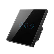 Tuya ZigBee Zero Firewire Touch Wall Telecomando Interruttore Controllo della luce Interruttore vocale Spina europea, Stile:, 1 Gang (White), 2 Gang (White), 3 Gang (White), 1 Gang (Black), 2 Gang (Black), 3 Gang (Black)
