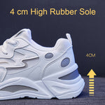 811-1 Scarpe casual traspiranti primaverili Scarpe sportive da donna in mesh con pannelli in pelle, 35, 36, 37, 38, 39, 40