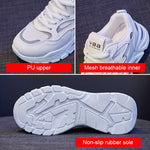 811-1 Scarpe casual traspiranti primaverili Scarpe sportive da donna in mesh con pannelli in pelle, 35, 36, 37, 38, 39, 40