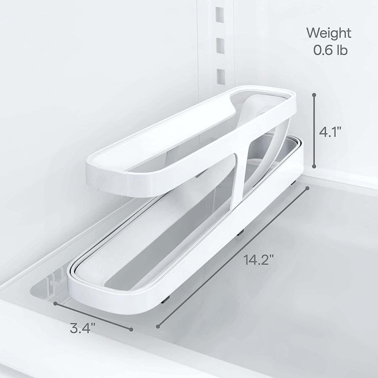 Scatola di immagazzinaggio automatica delle uova Frigorifero Distributore di uova Contenitore porta uova in plastica, 2 Layers