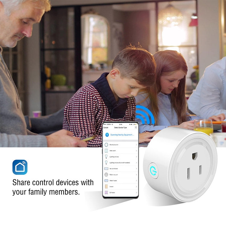 Smart Socket WiFi Tuya con controllo vocale e timer