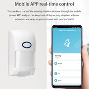 Tuya Smart App WiFi Allarme a infrarossi Smart Home Rilevatore a infrarossi del corpo umano PIR, Infrared Detector PIR