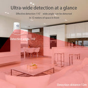 Tuya Smart App WiFi Allarme a infrarossi Smart Home Rilevatore a infrarossi del corpo umano PIR, Infrared Detector PIR