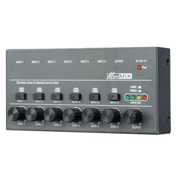 Con commutazione stereo a canale singolo Mini segnale audio ibrido piccolo, 4 Way mixer, 6 Way Mixer, 8 Way Mixer