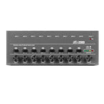 Mixer audio 4/6 vie con ingresso 6,35 mm in metallo