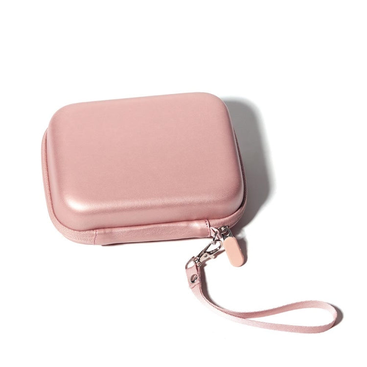 Per FUJIFILM Instax Mini EVO Link LiPlay Borsa per fotocamera in pelle PU con cinturino da polso, Black, Pink, Phantom Purple, Phantom Silver