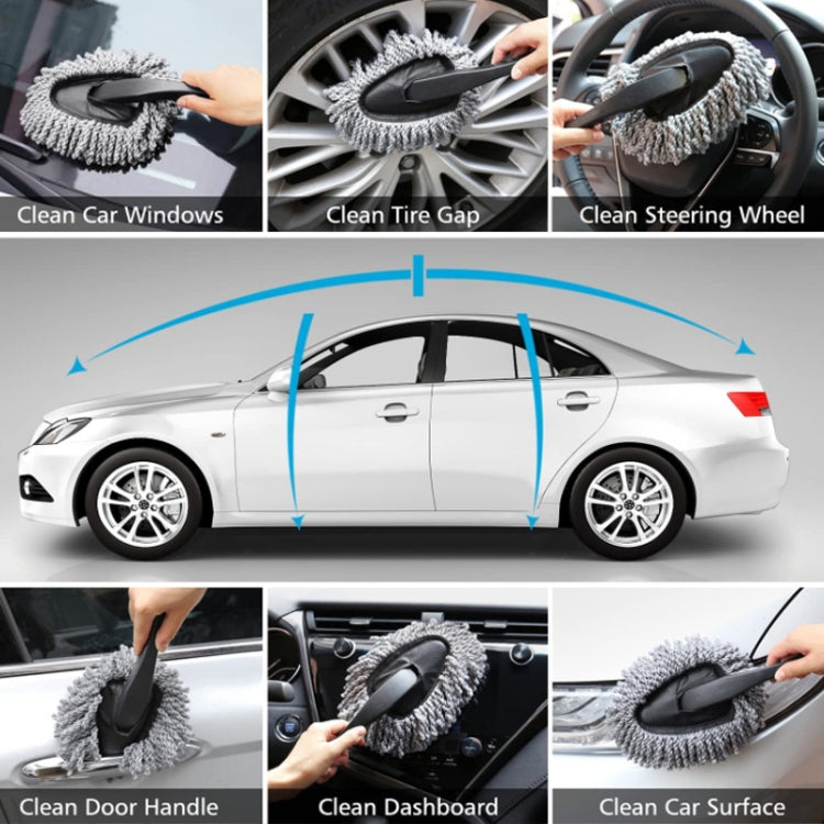 Set di spazzole per la pulizia dell'auto con spazzola per pneumatici per spolverare i guanti da 6 pezzi/set