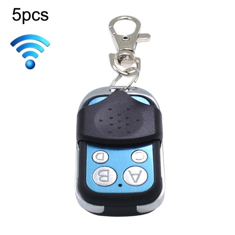 5pcs Wireless 433MHZ RF Remote Control 1527 Chip Metal 4 Button Learning Code Remote Control, Learning Code Remote Control