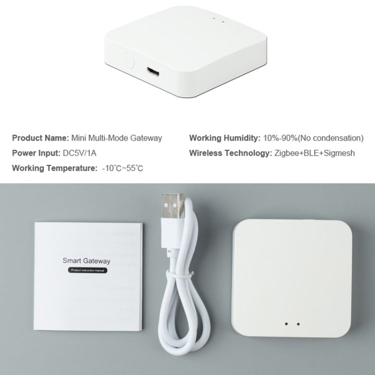 Tuya Intelligent Wireless Gateway Bluetooth Mesh + Zigbee Multimode Network Remote Control Full House Smart Device, Wireless Gateway