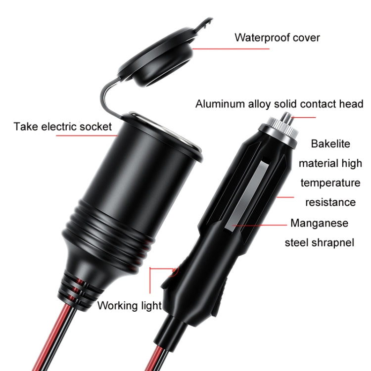 Base per accendisigari USB con pickup elettrico Cavo di prolunga di alimentazione da 4 m