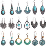 Orecchini Turchese Stile Etnico Temperamento Orecchini Vintage Semplici, E1911-7, E1911-8, E1911-9, E1911-10, E1911-11, E1911-12, E1911-13, E1911-14, E1911-15, E2203-3, E2204-6, E2204-7