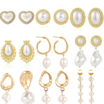 Gioielli orecchini a bottone, E2208-1 White Pearl, E2208-2 Pink Pearl, E2208-3 Gray Pearl, E2209-23 Red Pearl, E2209-3 Symphony Shaped Semicircle, E2209-4 Symphony Glossy Semicircle, E2209-5 Symphony Diamond, E2209-6 Symphony Sliced Heart              ...